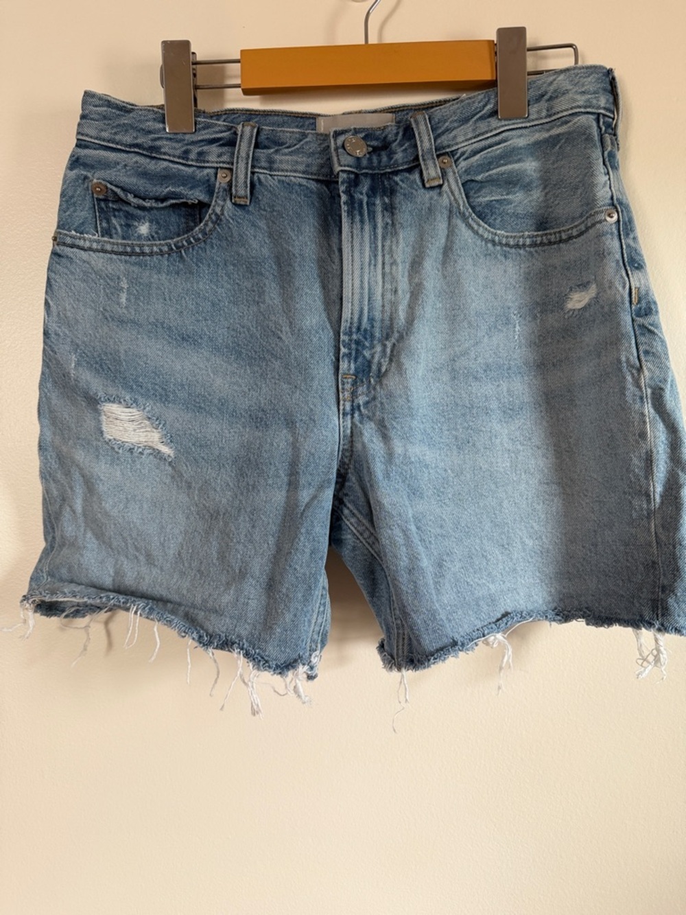 Everlane The Denim Shorts Light Blue Denim Shorts 6”